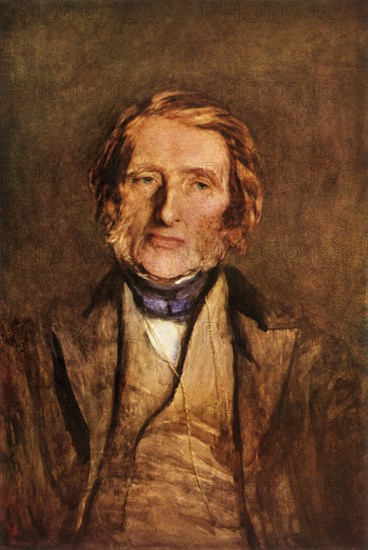 John Ruskin, 1879, (1943).  Creator: Hubert von Herkomer.