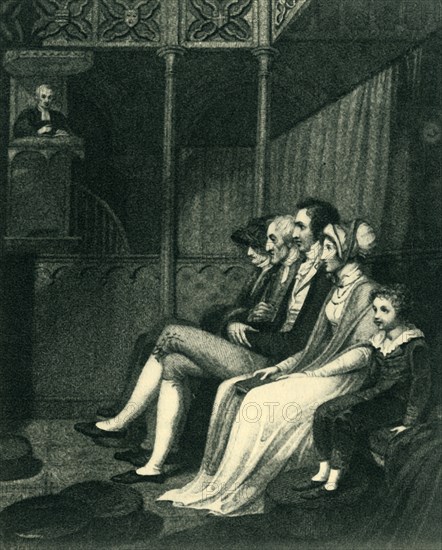 'The Sermon', 1813, (1947).  Creator: Unknown.