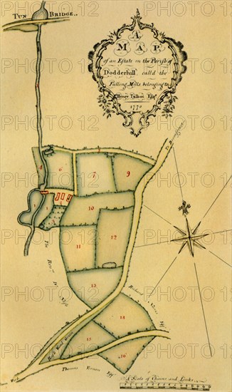 'The Estate of Charles Henry Talbot, Dodderhill, 1770', (1944).  Creator: Unknown.