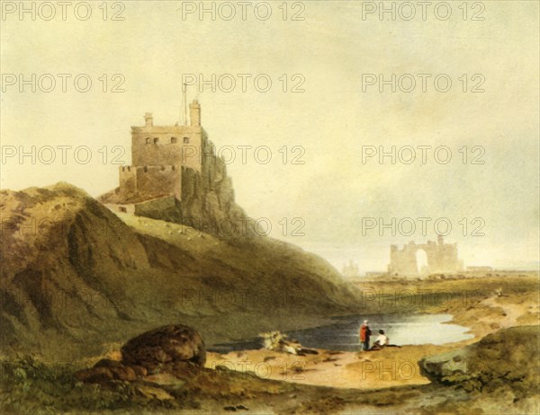 'Holy Island', c1810, (1946).  Creator: John Varley I.