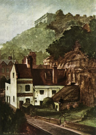 'The Trip to Jerusalem, Nottingham', 1943. Creator: C. Freestone.