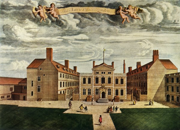 The Navy Office, Crutched Friars, London, 1714, (1943).  Creator: Unknown.