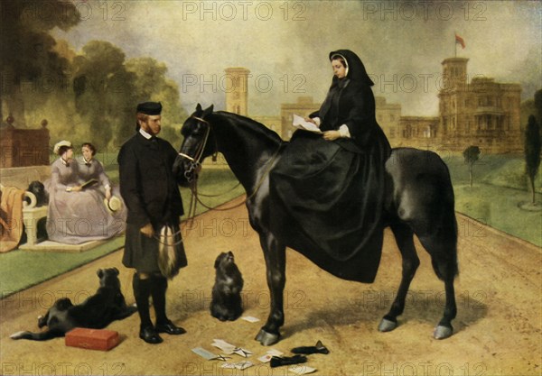 'Queen Victoria at Osborne', 1865-1867, (1943).  Creator: Edwin Henry Landseer.