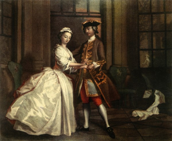 'An Eighteenth-Century Rendezvous', c1744, (1942). Creator: Joseph Highmore.