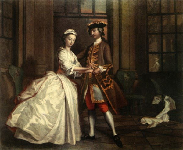 'An Eighteenth-Century Rendezvous', c1744, (1942).  Creator: Joseph Highmore.