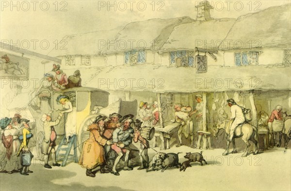 'The Post House', c1800?, (1942).  Creator: Thomas Rowlandson.