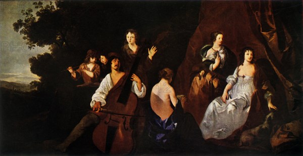 'The Concert', c1650, (1944). Creator: Peter Lely.