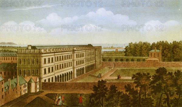 'The Library of Trinity College, Dublin', c1760, (1943).  Creator: Robert Sayer.