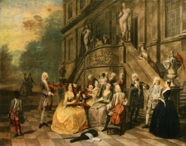 'Music Party at Wanstead House', c1740, (1942).  Creator: Joseph Frans Nollekens.