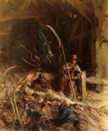 'The Morning of Sedgemoor, 1685', 1905, (1944). Creator: Edgar Bundy.