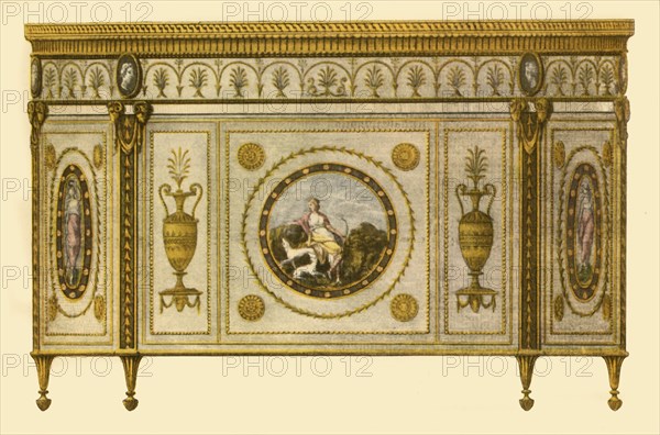 Commode designed by Robert Adam, 1770, (1946). Creator: Benedetto Pastorini.