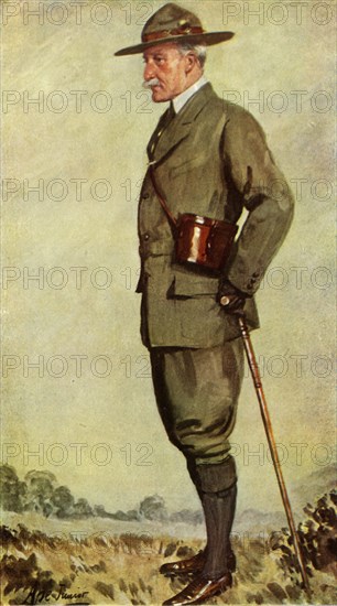 Lord Baden-Powell, 1911, (1944).  Creator: Ape Junior.