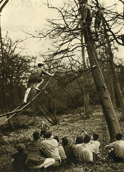'Scouts Practising Pioneering', 1944. Creator: Unknown.