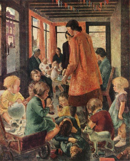 'Evacuee Play Centre', c1943.  Creator: Elise Dalton Hewland.