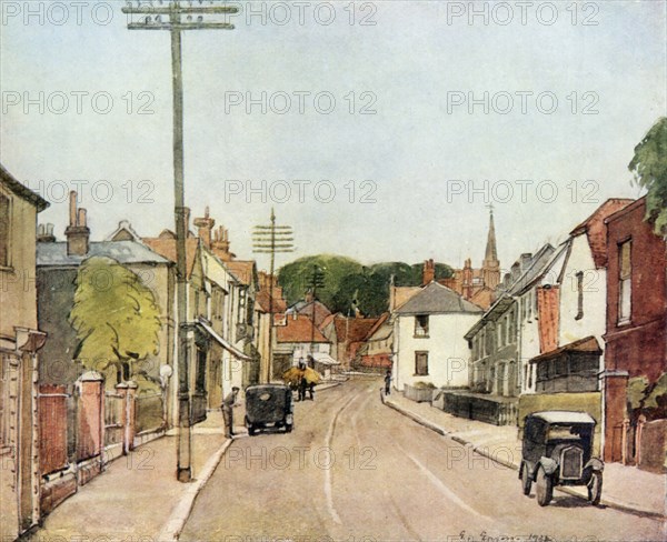 'An Essex Village: Ongar High Street', 1943. Creator: E. Eason.