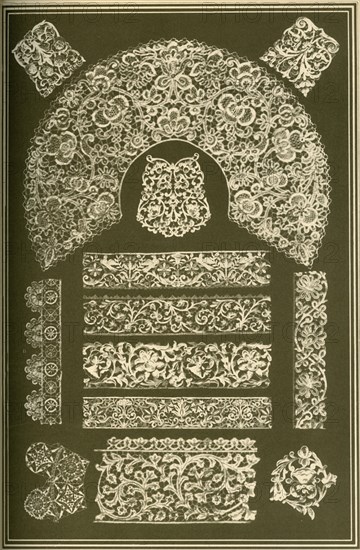 Italian Renaissance lace, (1898). Creator: Unknown.