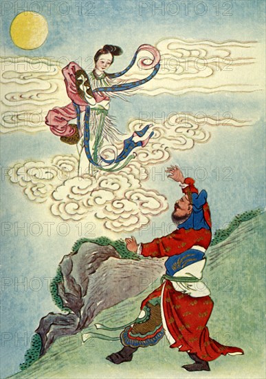 'Heng O Flies to the Moon', 1922. Creator: Unknown.