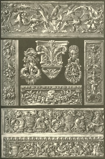 Italian Renaissance ornament in marbre and bronze, (1898). Creator: Unknown.