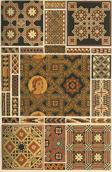 Medieval wood mosaic, (1898).  Creator: Unknown.