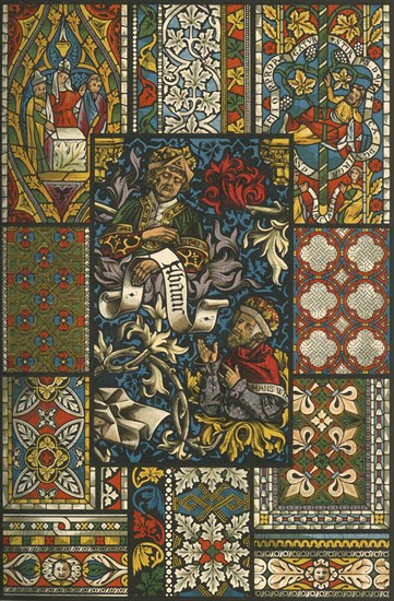 Medieval stained glass, (1898).  Creator: Unknown.