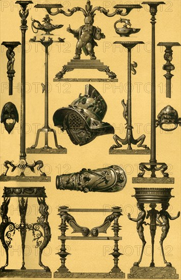 Roman metalwork, (1898).  Creator: Unknown.