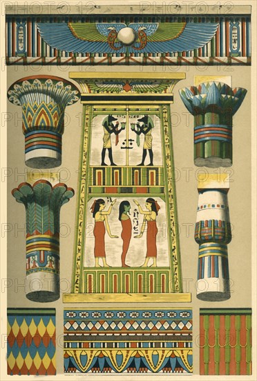 Ancient Egyptian decoration, (1898).  Creator: Unknown.