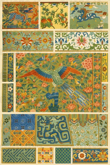 Chinese painting, weaving, embroidery and cloisonné, (1898). Creator: Unknown.