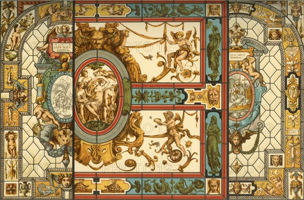 Italian Renaissance stained glass, (1898). Creator: Unknown.