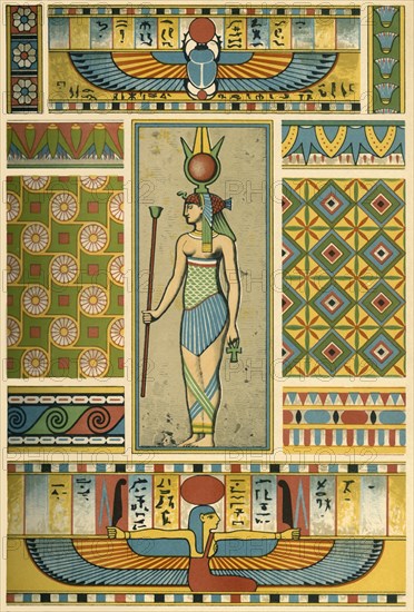 Ancient Egyptian decoration, (1898). Creator: Unknown.