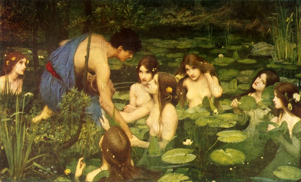 'Hylas and the Water Nymphs', 1896, (c1915). Creator: John William Waterhouse.