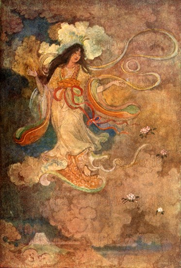 'Sengen, the Goddess of Mount Fuji', 1912. Creator: Evelyn Paul.