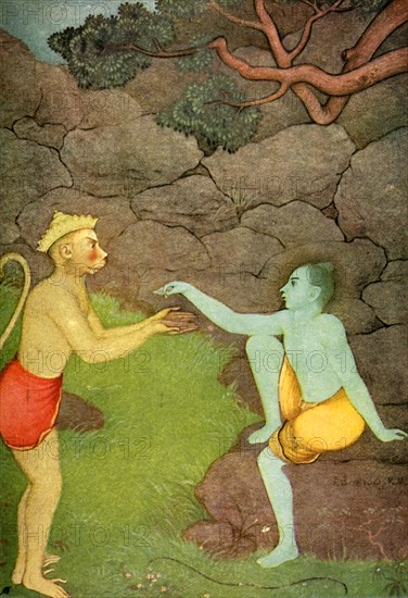 'Rama sending his Signet-ring to Sita', 1920. Creator: Unknown.