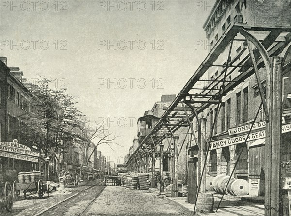 'New York: Elevated Railway', 1891. Creator: Unknown.