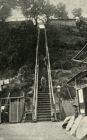 'The Hundred and One Steps, Yokohama', 1891. Creator: Unknown.