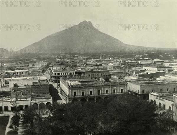 'General View of the City of Monterrey, State of Nuevo Leon, Upon the Great Plateau', 1919. Creator: Unknown.