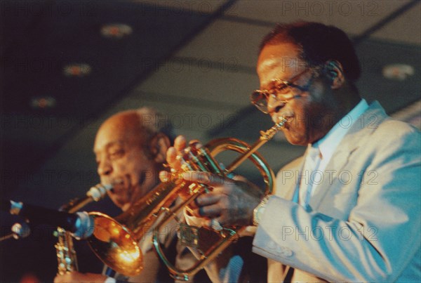 Clark Terry, Jazz Inn Party, Holland, 1989. Creator: Brian Foskett.