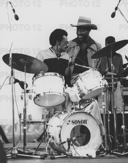 Dannie Richmond, Mingus Dynasty, Capital Radio Jazz Festival, Alexandra Palace, London, 1979. Creator: Brian Foskett.