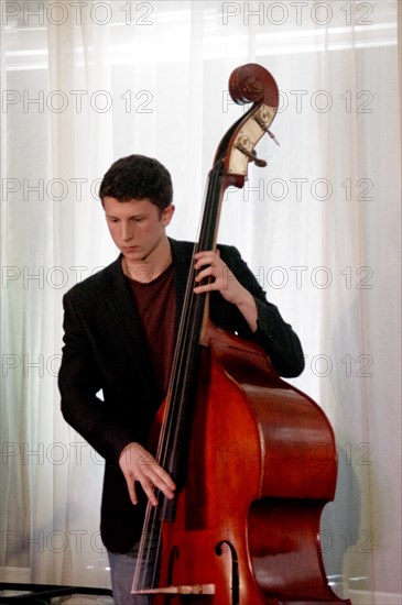 James Owston, Xhosa Cole Quartet, Watermill Jazz Club, Dorking, Surrey, 21 Jan 2020. Creator: Brian O'Connor.