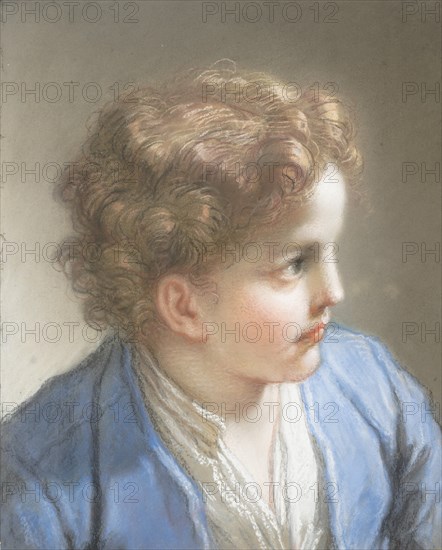 Study of a Boy in a Blue Jacket, 1717. Creator: Benedetto Luti.