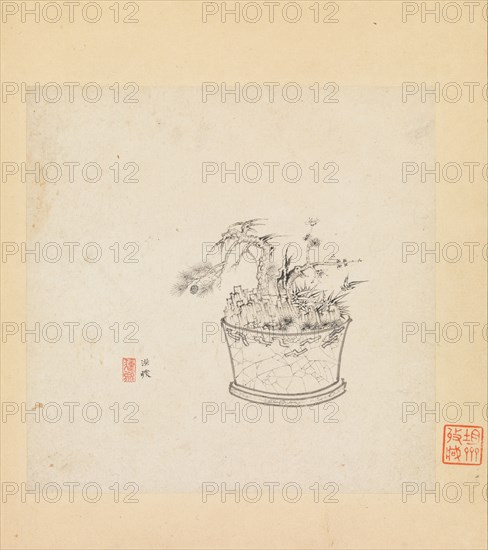 Miscellaneous Studies, one leaf dated 1619. Creator: Chen Hongshou.