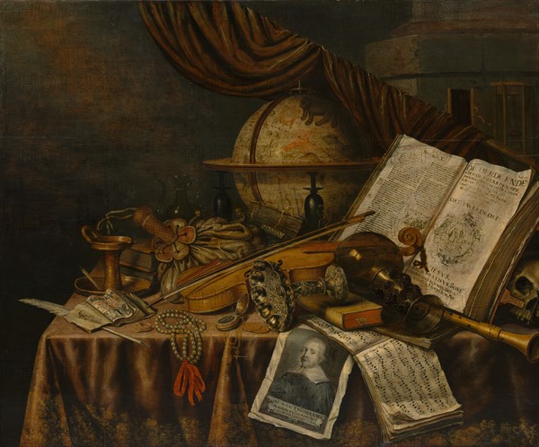 Vanitas Still Life, 1662. Creator: Edwaert Collier.