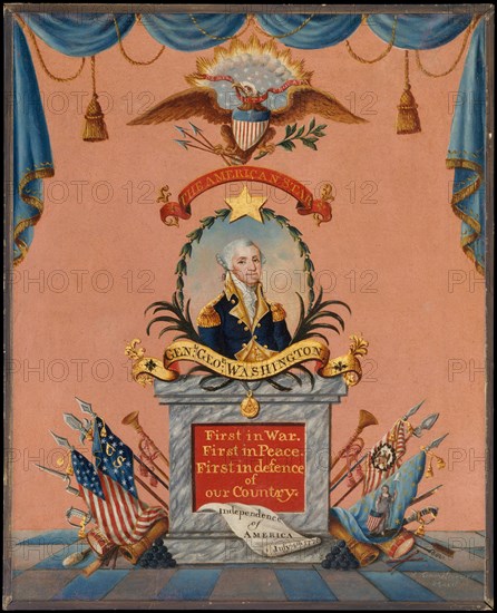 The American Star (George Washington), ca. 1803. Creator: Frederick Kemmelmeyer.