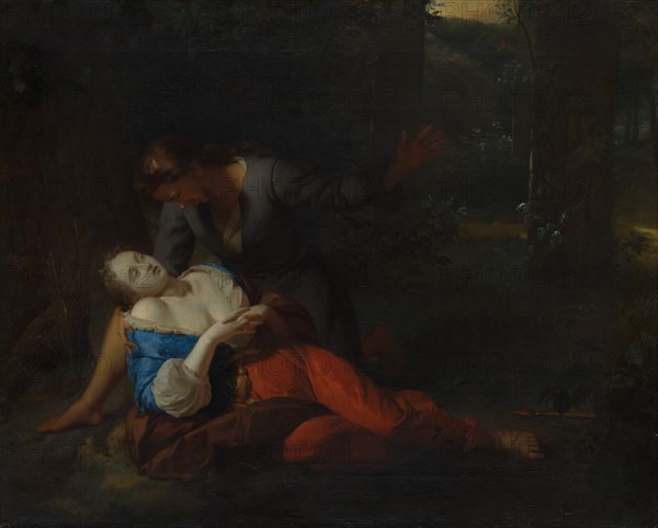 Cephalus and Procris, probably 1680s. Creator: Godfried Schalcken.