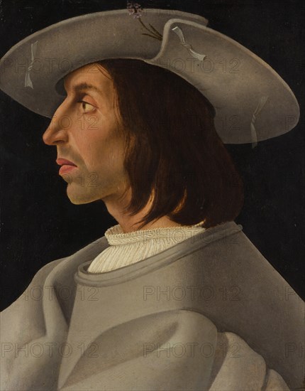 Portrait of a Man in Profile, ca. 1525. Creator: ? Italian Painter (ca. 1525).