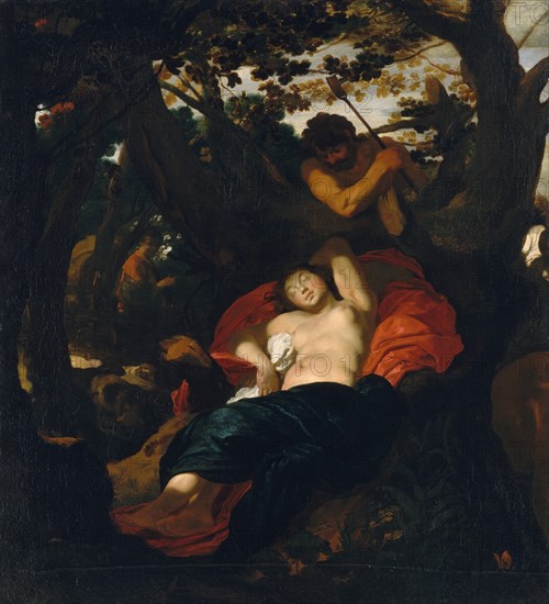 Nymph and Shepherd, ca. 1625. Creator: Johann Liss.