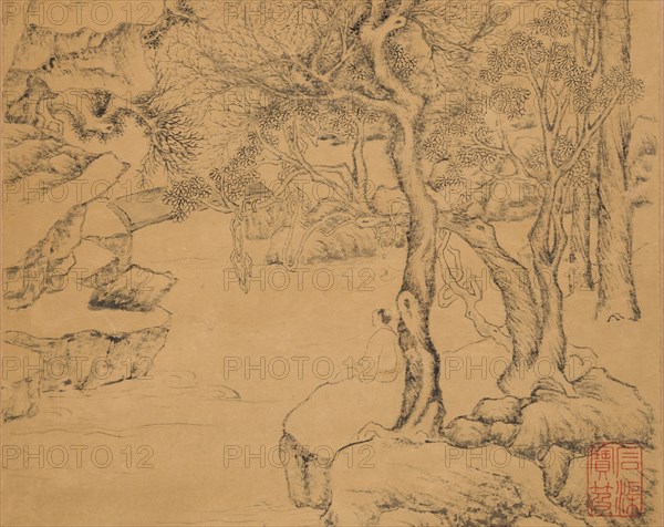 The Waterfall, dated 1559. Creator: Ju Jie.