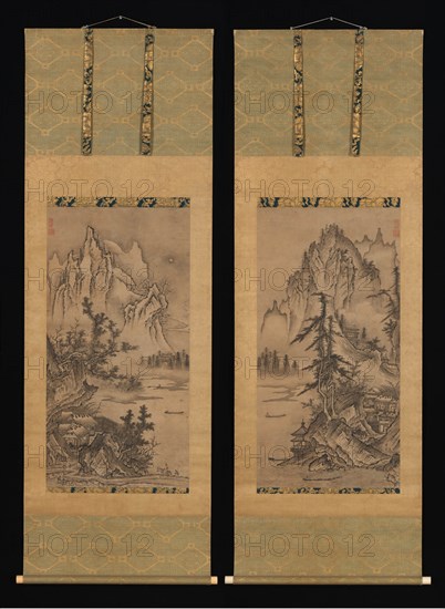 Landscapes of the Four Seasons, late 15th-early 16th century. Creator: Keison.