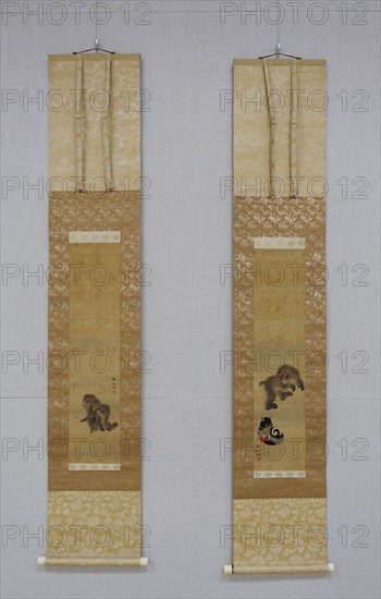 Monkeys at Play, late 18th century-before 1807. Creator: Mori Sosen.