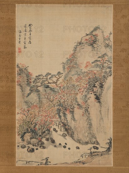 Autumn Landscape at Eigenji, 1833. Creator: Nukina Kaioku.