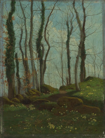 Spring in Brittany, 1874. Creator: Paul Sébillot.